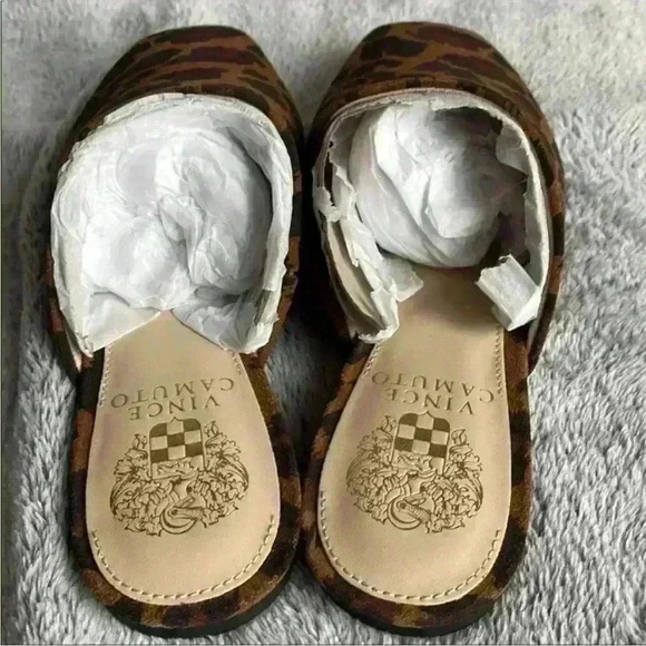 Vince Camuto Larsina Mule in Nut Leopard Print Size 6 - NWT - Picture 3 of 5